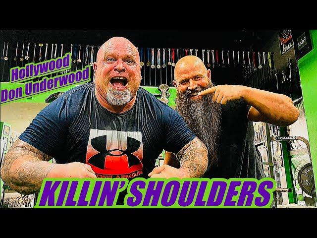 SHOULDERS WITH “HOLLYWOOD” DON UNDERWOOD! *armwrestling circuit style