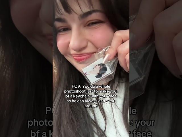 He can use the keychain like garlic to ward off other girls 