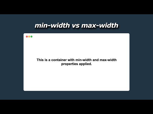 CSS Responsive Design: Why to use min-width & max-width?