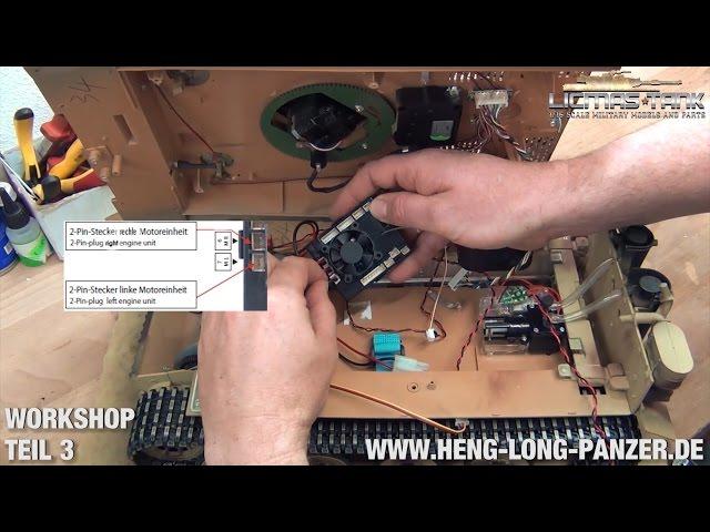 3. Teil RC Panzer Workshop - Einbau der Taigen 2.4 GHz RX-18 Platine