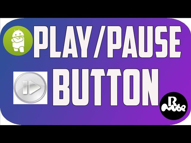 Android Play Pause Action Button using Image Button in android studio