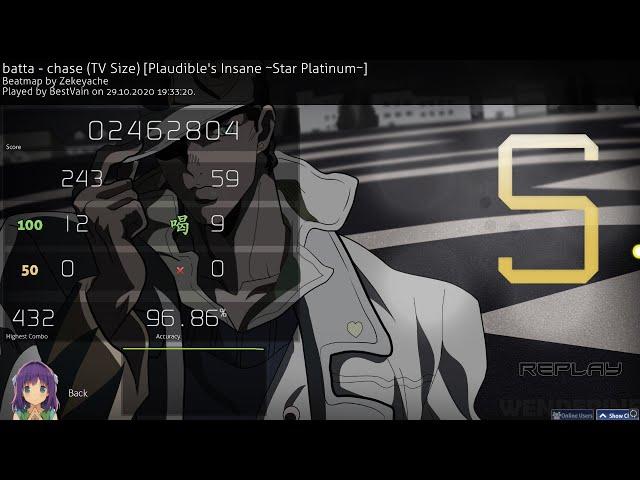 JoJo's Bizarre Adventure OP 6『Chase - batta』- 5* FC osu!