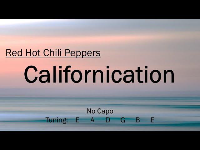 Californication - Red Hot Chili Peppers | Chords and Lyrics