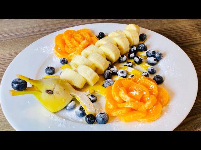 How to Make Banana Decoration | Banana Art | Fruit! Красивая фруктовая нарезка на праздничный стол!