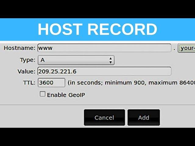 Host Record | DNS Basics
