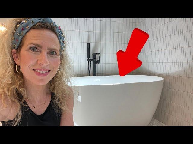 Real Life REVIEW and DEMO of the Freestanding Bathtub