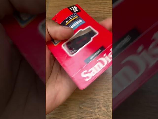 Unbox sandisk 128gb pen/flash drive #unboxing #flashdrive #pendrive #sandiskpendrive #sandisk #drive