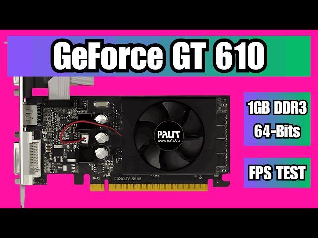 Nvidia GeForce GT 610 DDR3 1GB Graphics Card FPS Benchmark Test #fps #gpu