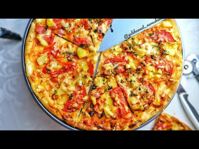 Pizza. This is a great recipe. Pizza kamyry. Pizza.