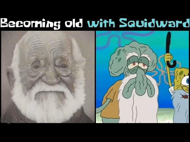 Mr. Incredible Becoming Old with Squidward