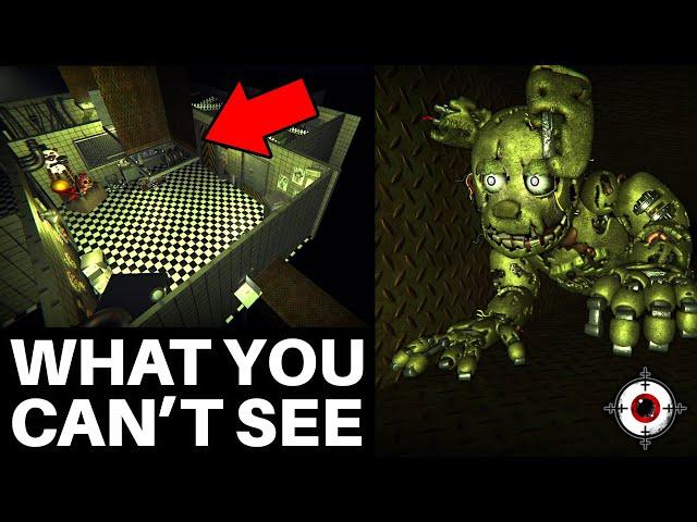 What FNAF The Glitched Attraction Hides Off Camera in the FNAF 3 Escape Room (Cursed)