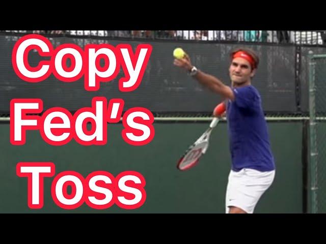 Copy Roger Federer For A More Consistent Toss (Tennis Serve Analysis)