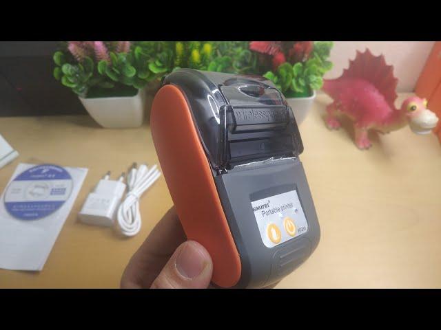 printer thermal pt210 review unboxing مراجعة