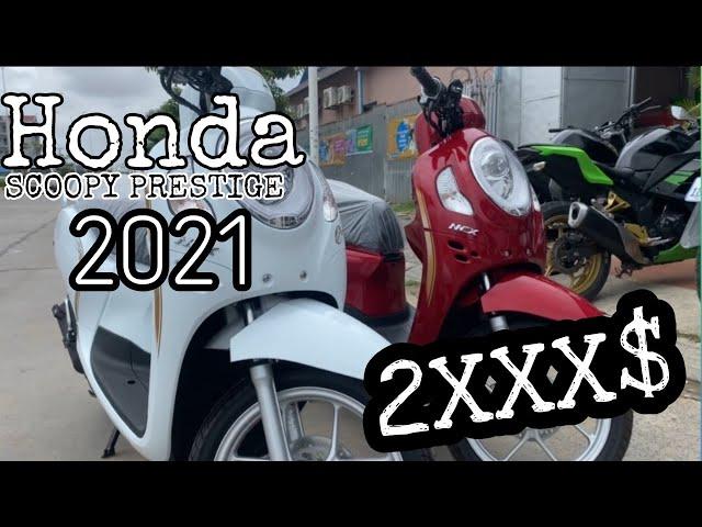 Honda Scoopy Prestige 2021 color Red and White!!