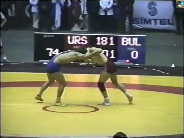 European Championship-1989 Ankara Turkey 74 kg final:Nasir Gadshichanov (URS)-Valentin Zhelev (BUL)