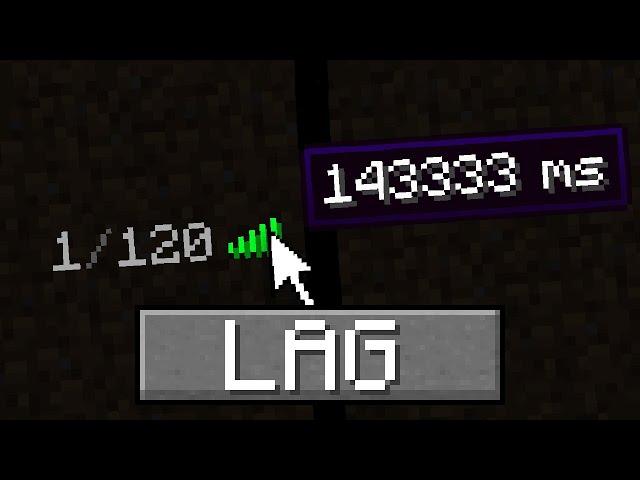 Minecraft, but it LAAAAGS  IF YOU TAKE DAMAGE (┛ಠДಠ)┛彡┻━┻