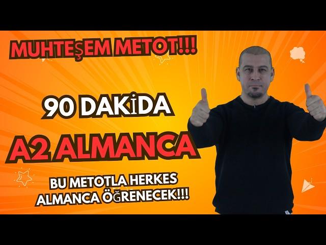 90 Dakikada  Sıfırdan A2 Almanca öğreniyorum| Bu Metotla Almanca öğrenmek Garanti