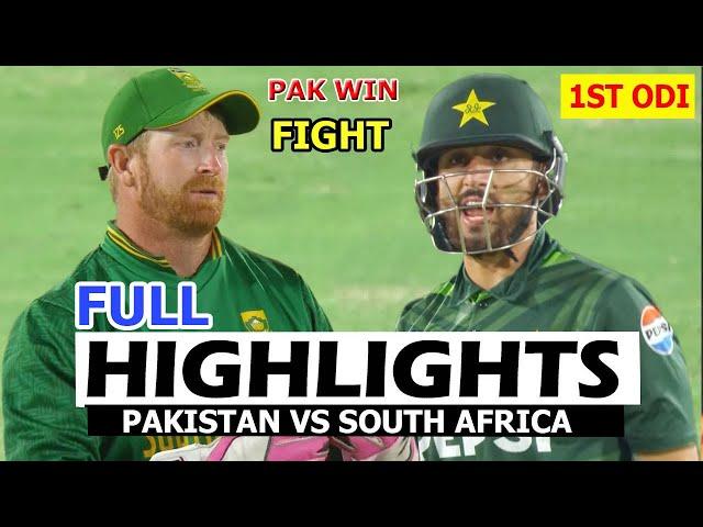 PAKISTAN VS SOUTH AFRICA | FULL HIGHLIGHTS | 1ST ODI MATCH 2024 | PAK VS SA