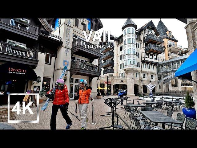 |4K| Vail, Colorado Walk - Lionshead Village  - Millionaire's Ski Resort - HDR - USA - 2023