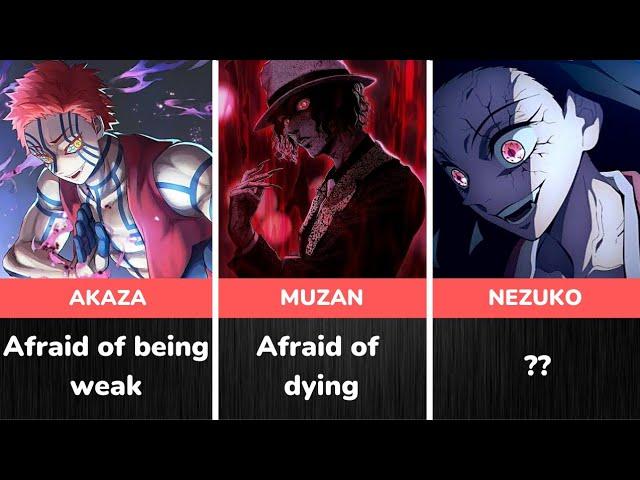 FEARS of All Demon Slayer Characters | kimetsu no yaiba