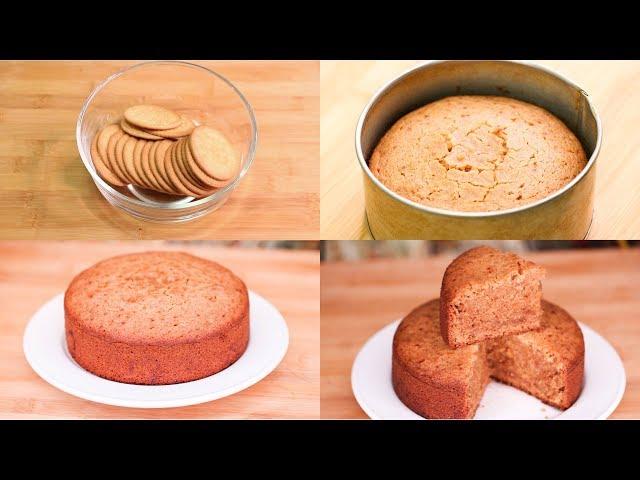 MARIE BISCUITS CAKE IN COOKER I EGGLESS & WITHOUT OVEN