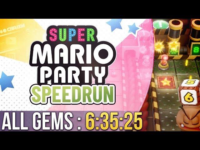 Super Mario Party All Gems Speedrun in 6:35:25