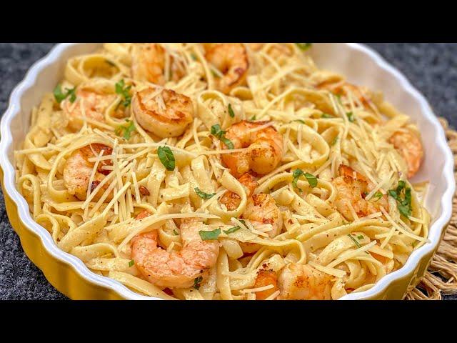 How to Make Alfredo Shrimp Pasta Quick and Easily -30-Minute Meal