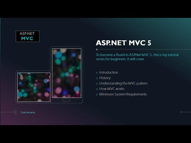 1   Introduction to ASP.Net MVC 5