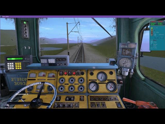 Trainz, ещё тест, на 2ТЭ10М