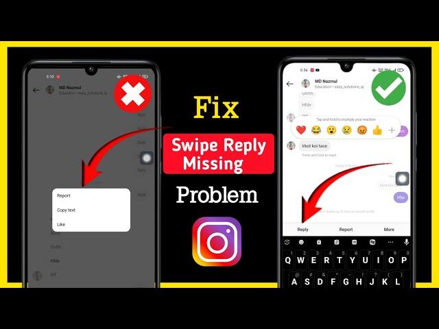 Instagram Reply Option Not Showing | Instagram Message Swipe Reply Not Working | New Process 2023