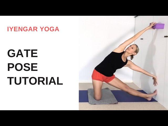 Gate pose tutorial | Parighasana - Iyengar Yoga