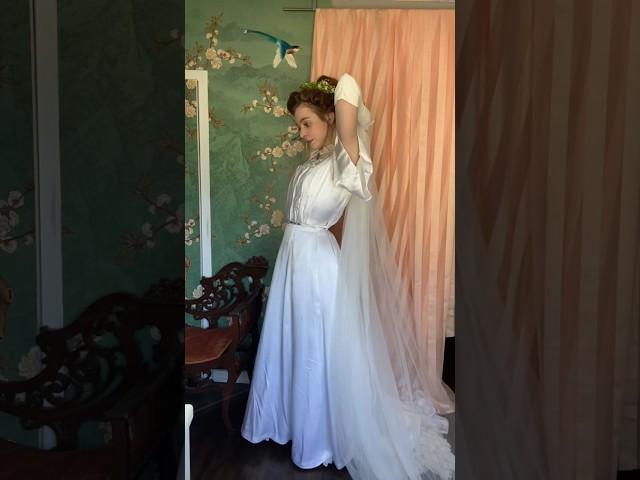 GRWM: Edwardian Wedding Gown 1908