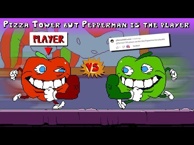 Perman: Pizza Tower, but Pepperman is the PLAYER