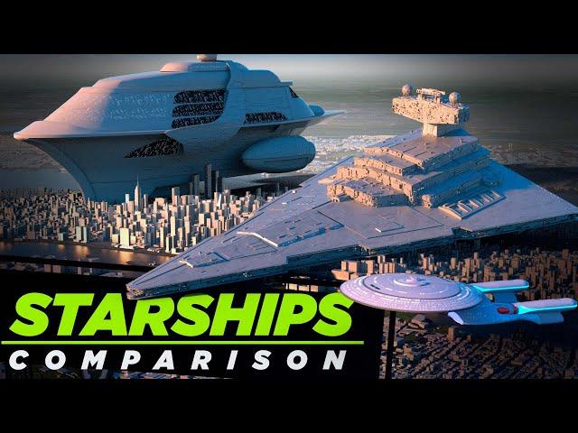  Biggest STARSHIPS  3D Comparison