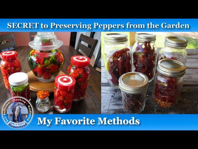 My Secret to Preserving Garden Peppers!