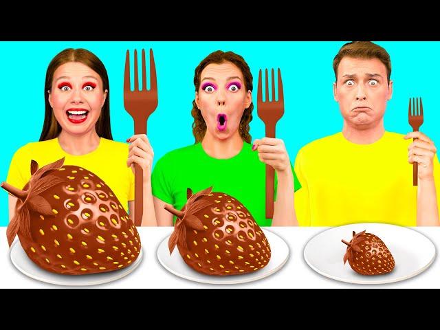 Big, Medium and Small Plate Challenge | Funny Food Recipes by Fun Teen