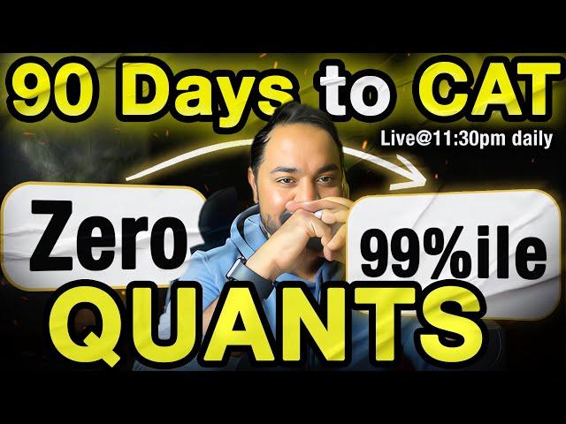 3 Months To CAT 2024 | Quants Strategy | Important Topics | Daily Schedule for CAT