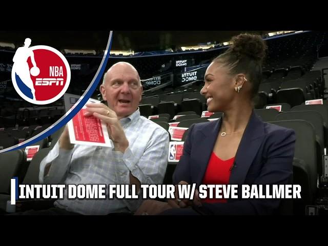 INTUIT DOME TOUR! Steve Ballmer shows me around & we look at some Clippers throwbacks! | NBA Today