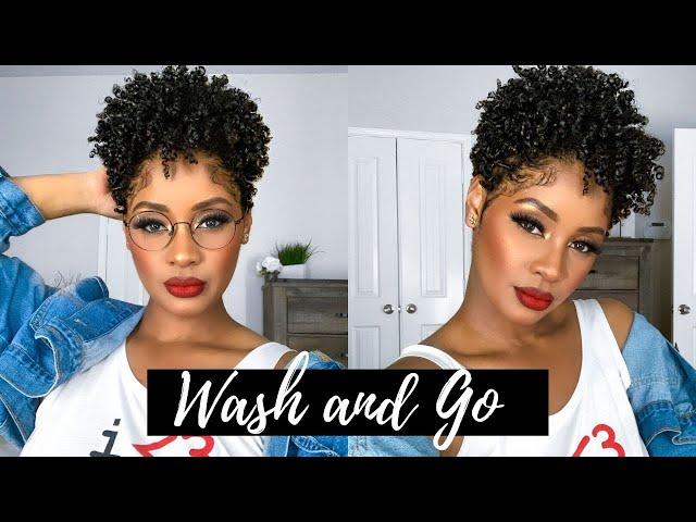 Wash and Go | Defined Shiny Curls for Short Type 4 Natural Hair