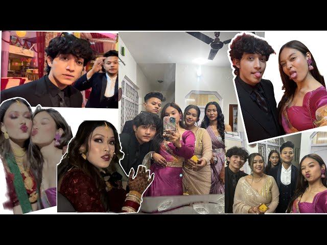 Reception Vlog from my perspective  @varshathapa1427  we all are going to miss you