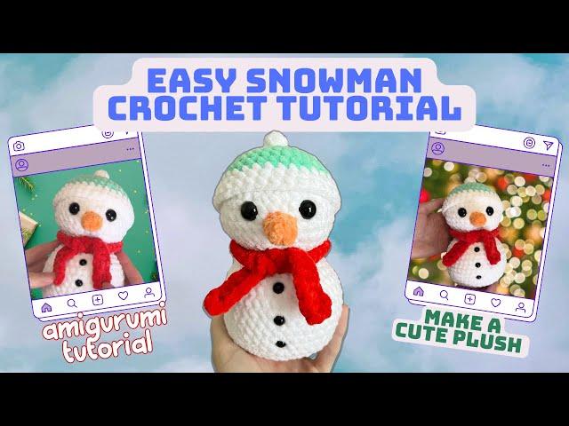 Easy Crochet Snowman Tutorial: Perfect Winter Amigurumi Project