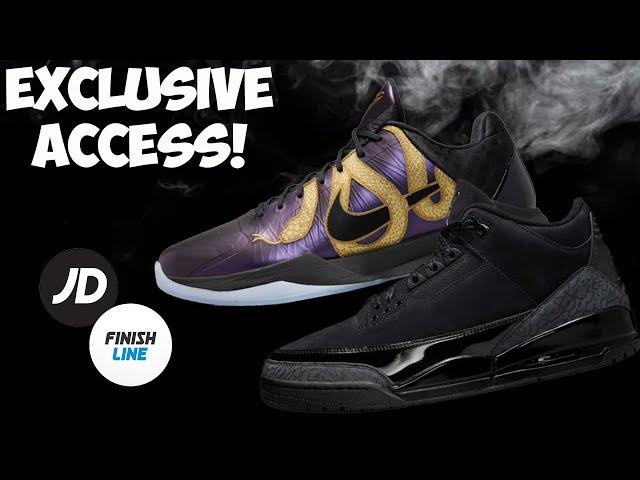 LIVE NOW EXCLUSIVE ACCESS JD/FNL Jordan 3 Black Cats & Raffles Ending For Kobe 5 Year Of The Mambas!