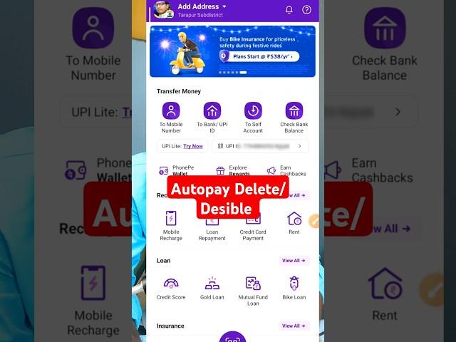 autopay Off In PhonePe | How To Delete Autopay In PhonePe | Autopay Cancel in PhonePe