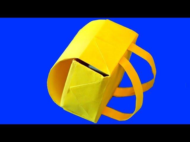 How To Make Origami School Bag