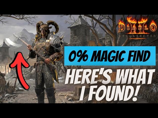 I ran 24 hours of Trav with 0% Magic Find; Here’s what I found! - Diablo 2 Resurrected