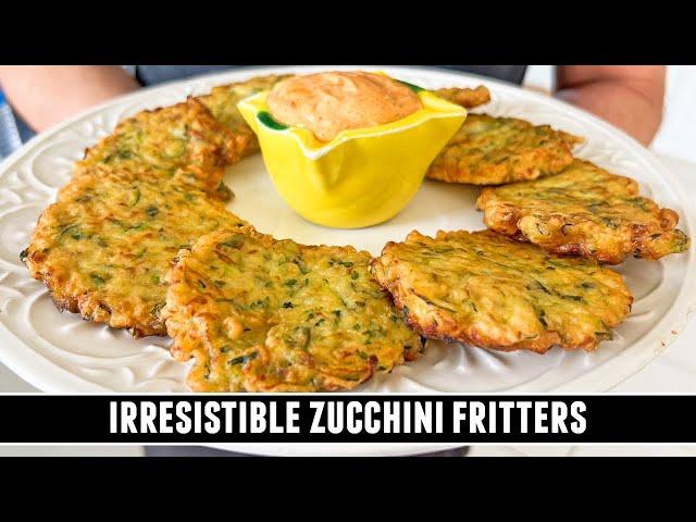 EASY Zucchini Fritters Recipe | Quick & Crispy Zucchini Fritters