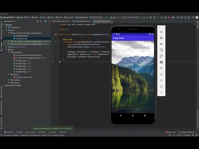 Android image slider | Android image slider Example | Android studio tutorial