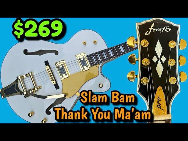 Firefly Strikes Again! This White Falcon Style Guitar Just Might Be Better Than Gretchs' Version!!!!