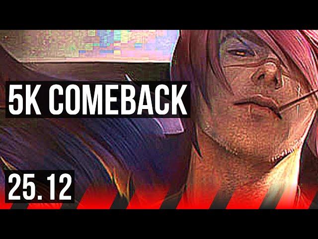 SETT vs RIVEN (TOP) | 5k comeback | KR Master | 25.12