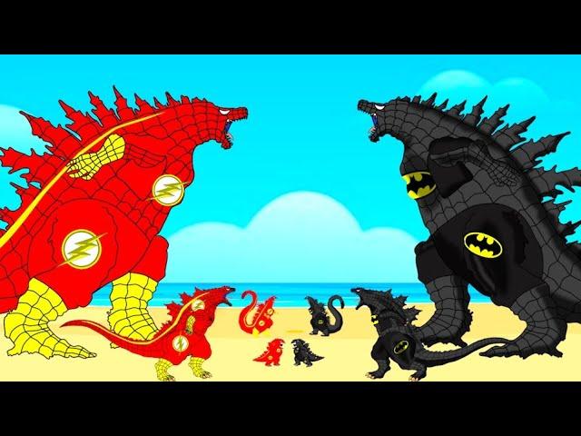 Evolution Of FLASH GODZILLA vs Evolution Of BATMAN GODZILLA : Who Is The King Of Monsters?